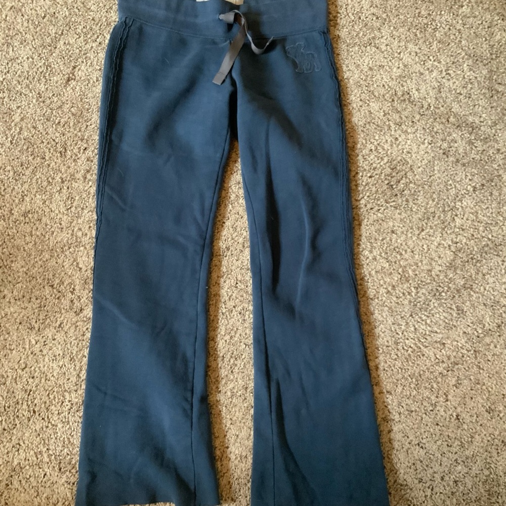 Blue Flared Sweatpants